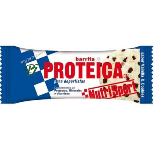 [17854] Barritas Proteica Vainilla Cookies 46Gr - Nutrisport