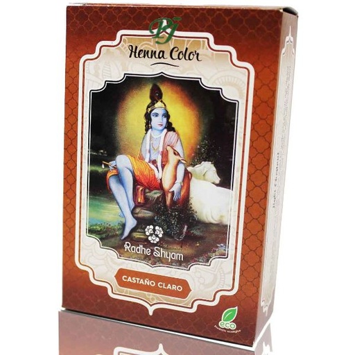 [18046] Henna Castaño Claro Polvo 100Gr - Radhe Shyam