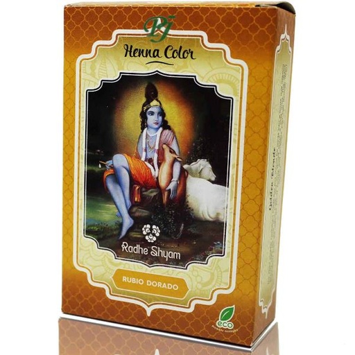 [18053] Henna Rubio Dorado Polvo 100Gr - Radhe Shyam