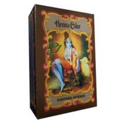 [185588] Henna Polvo Castaño Intenso 100Gr - Radhe Shyam