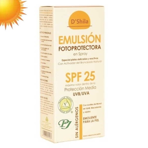 [186347] Solar 25 Emulsion Fotoprotectora En Spray 200Ml - Dshila