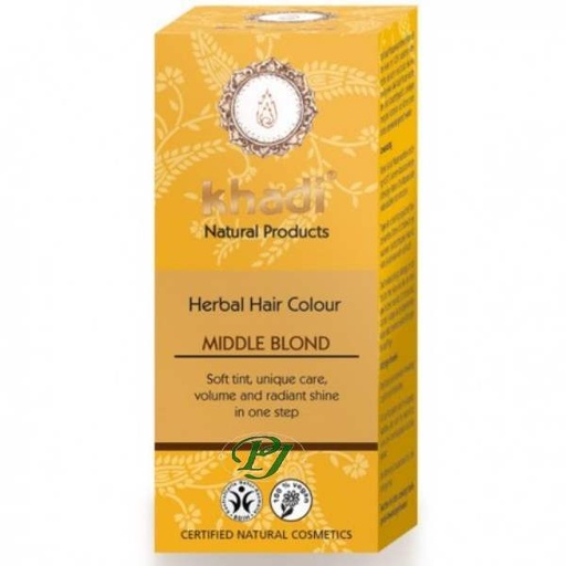 [186625] Henna Rubio Medio Pura Eco 100Gr - Khadi