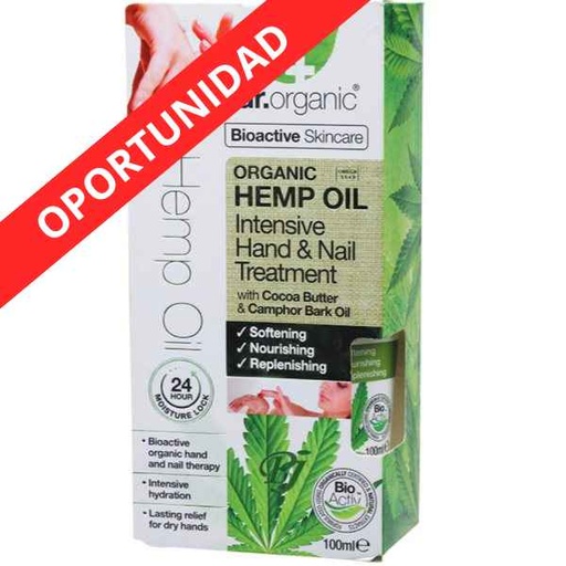 [187570] Dr.Organic Hemp Tratamiento Intensivo Manos-Uñas 100Ml
