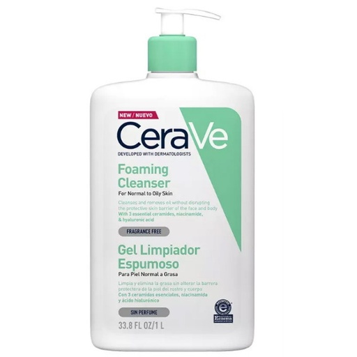 [1301227] Cerave Gel Limpiador Espumoso 1L