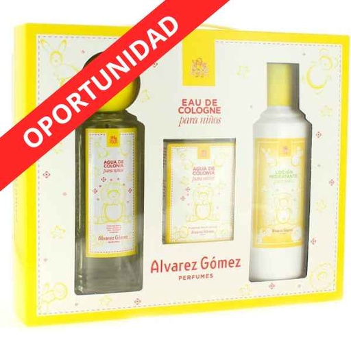 [188067] Caja Estuche Niños Colonia +Toallita +Locion Hidratante - Alvarez Gomez