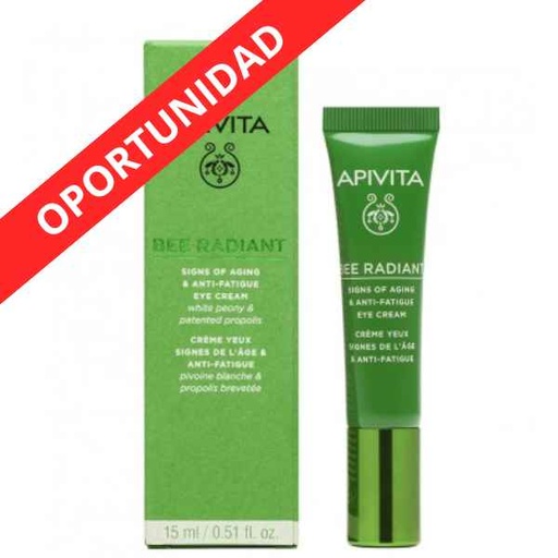 [188199] Bee Radiant Peonia Blanca Contorno Ojos 15Ml - Apivita