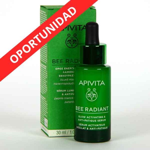 [188201] Bee Radiant Peonia Blanca Serum Luminosidad Antifatiga 30Ml - Apivita