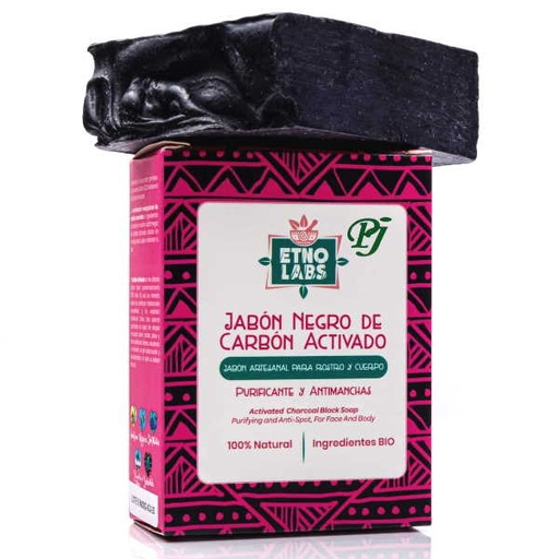 [188302] Jabon Negro Carbon Activo 100Gr - Etnolabs