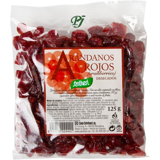 [201479] Arandanos Rojos Desecados 125Gr - Santiveri