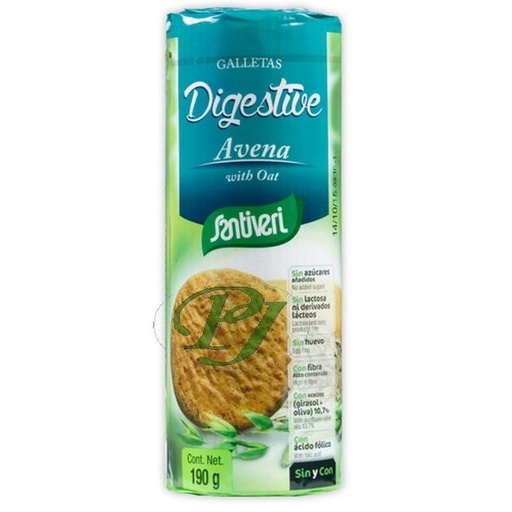 [202013] Galletas Digestive Avena 190Gr - Santiveri