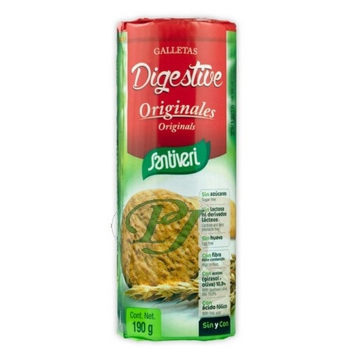 [202030] Galletas Digestive Original 190Gr - Santiveri