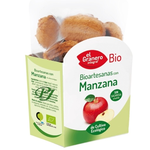 [202208] Galletas Bioartesanas Manzana 250Gr - El Granero