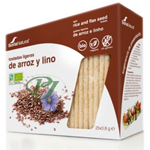 [202297] Tostadas Arroz Y Lino 25Uds Bio - Soria Natural
