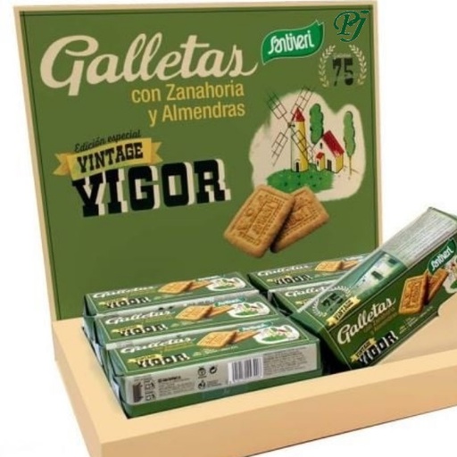 [202812] Galletas Zanahoria Y Almendra 250Gr Vintage Vigor - Santiveri