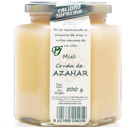 [203813] Miel Cruda Azahar 500Gr - Moncabrer