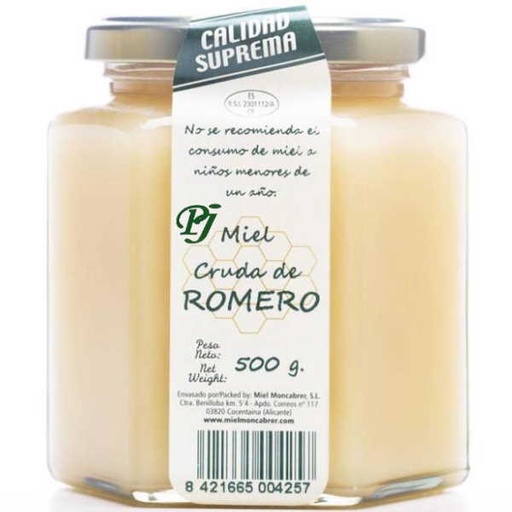 [203815] Miel Cruda Romero 500Gr - Moncabrer