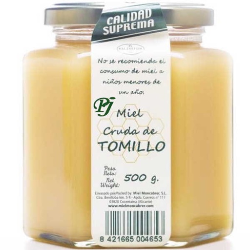 [203875] Miel Cruda Tomillo 500Gr - Moncabrer