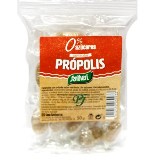 [204866] Caramelos Propolis Sin Azucar 50Gr - Santiveri