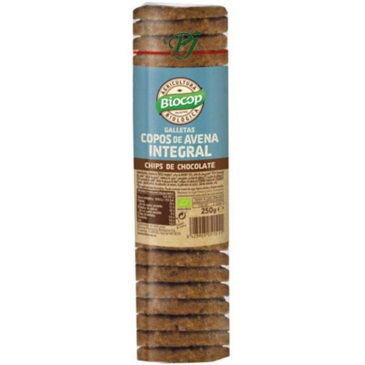 [204919] Galletas Copos Avena Inte G.al Con Chocolate 250 G. - Biocop