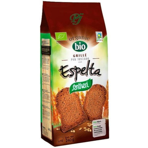 [205210] Pan Grille Espelta Bio 240Gr - Santiveri