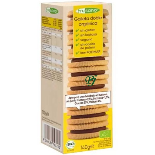 [205305] Galleta Doble Organica Sin Gluten 140Gr - Frusano