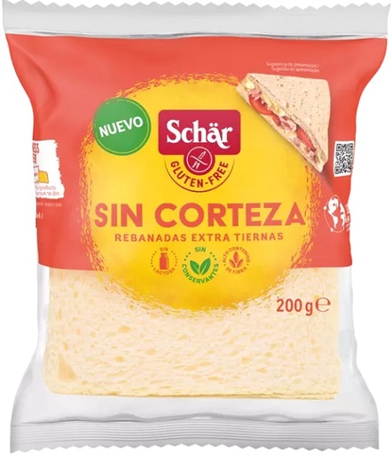 [205801] Schar Pan De Molde Sin Corteza Tramezzino 200 Gr
