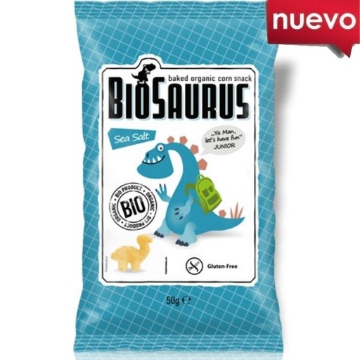 [205649] Snack Biosaurus Con Sal Marina Bio 50 Gr. - Solnatural