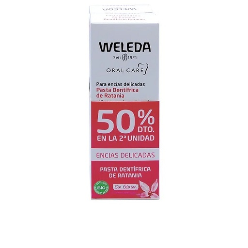 [135101] Dentrifico Ratania Duo 2X75Ml 50% Dto 2ª Uds - Weleda
