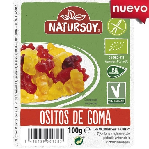 [203747] Ositos De Goma 100Gr - Natursoy