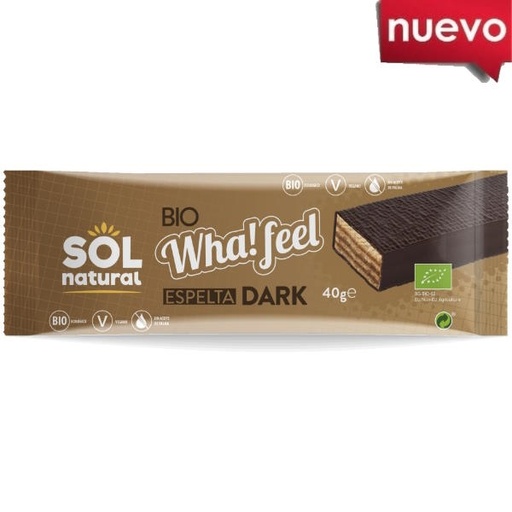 [205669] Wha! Feel Snack Espelta Bañado Cacao Bio 40Gr - Solnatural