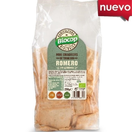 [205675] Mini Crakers De Trigo Con Romero 250 G. - Biocop