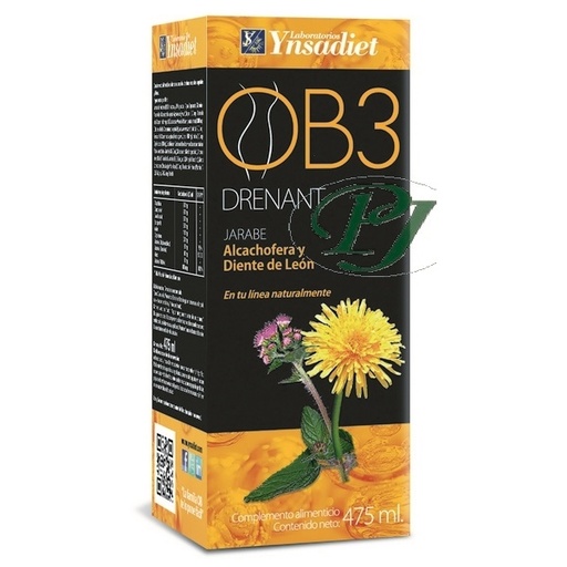[055913] Jarabe Drenant Alcachofa Diente Leon 475Ml Ob3 - Ynsadiet