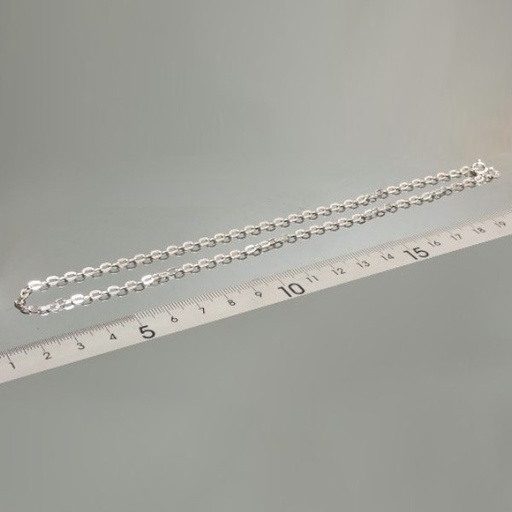 [100727] Cadena Plata Eslavón Cadeneta 40 Cm