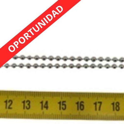 [100726] Cadena Acero Inoxidable Bola 3Mmx 60 Cm Prominer