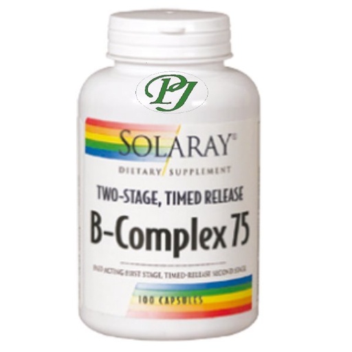 [056616] B-Complex 75 Accion Retardada 100 Cápsulas - Solaray