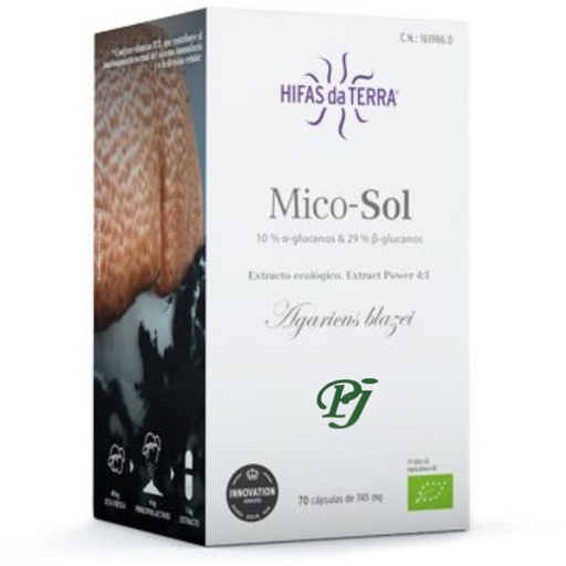 [057863] Champiñon Del Sol Mico Sol 70 Capsulas - Hifas Da Terra