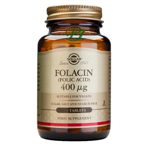 [058027] Acido Folico 400 Mcg 100 Comprimidos - Solgar