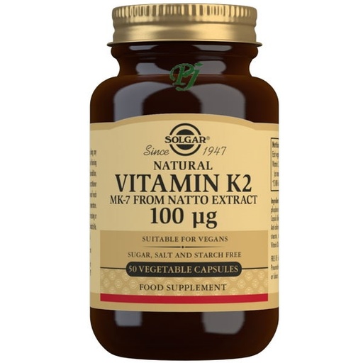 [058224] Vitamina K2 100Mg 50 Capsulas - Solgar