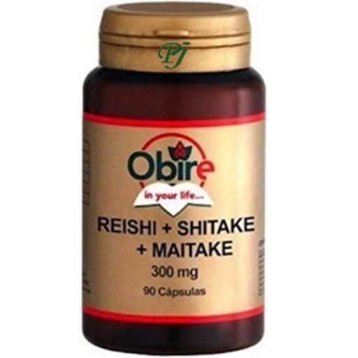 [058799] Reishi +Shitake +Maitake 90 Capsulas 300Mg - Obire
