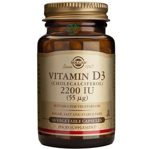[059237] Vitamina D3 2200Ui 55Mcg 50 Capsulas - Solgar