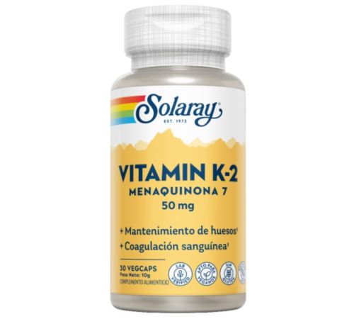 [059419] Vitamin K-2 50Mcg 30 Cápsulas Vegetales - Solaray