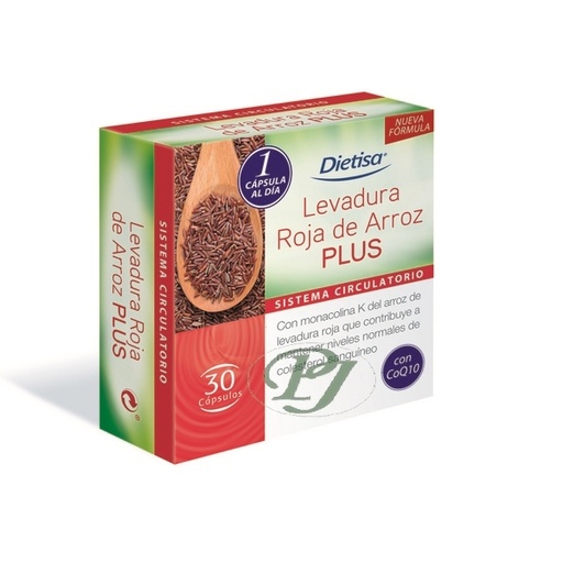 [059540] Levadura Roja Arroz Plus 30 Cápsulas 1 Al Dia - Dielisa