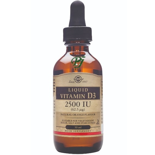 [059638] Vitamina D3 Liquida 2500Ui 62Mcg - Solgar