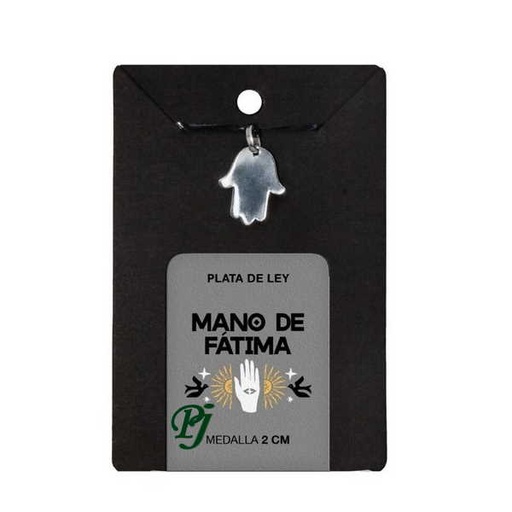 [100343] Medalla Plata Mano Fatima Plana 2Cm Trinidad - Granadiet