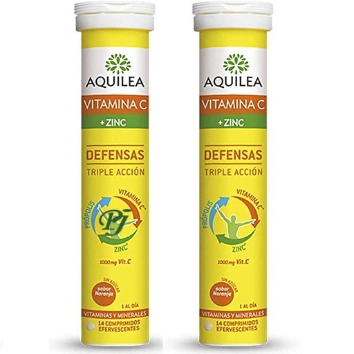 [1300285] Vitamina C + Zinc Defensas 28 Comprimidos Efervescentes - Aquilea