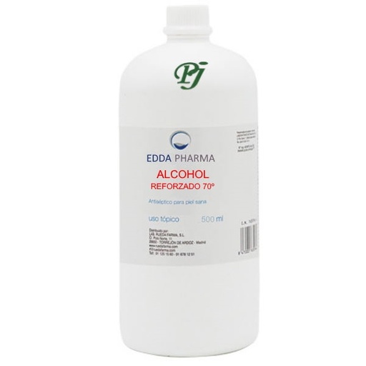 [1300288] Alcohol Reforzado 70º 500Ml - Edda Pharma