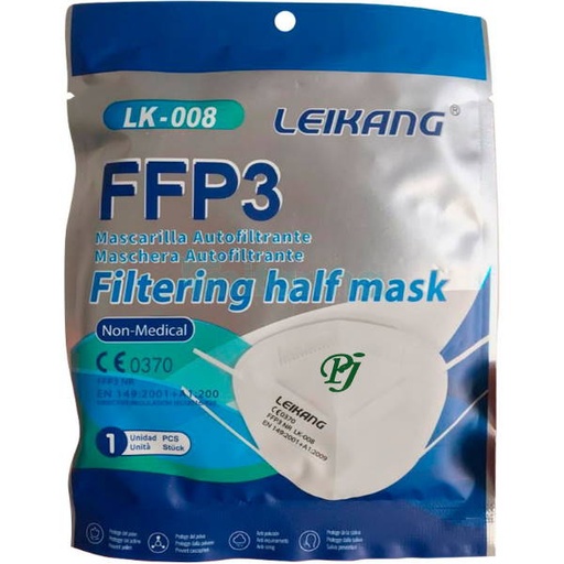 [1300381] Mascarillas Ffp3 Autofiltrante 1Uds - Leikang
