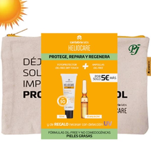 [1300416] Heliocare Spf50 360º Neceser Gel Oilfree + Ampollas 10X2Ml - Cantabria Labs