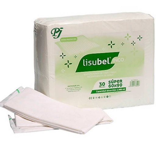 [1300459] Empapador Super 60X90 30Uds Lisubel