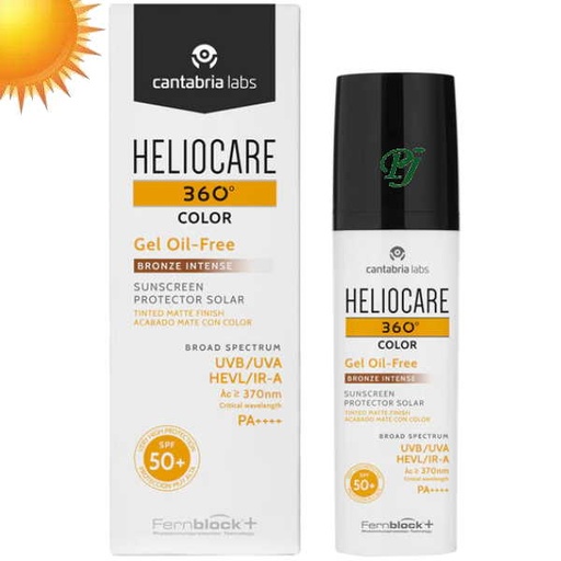 [1300557] Heliocare 360 Color Gel Oil-Free Bronce Intense 50Ml - Cantabria Labs